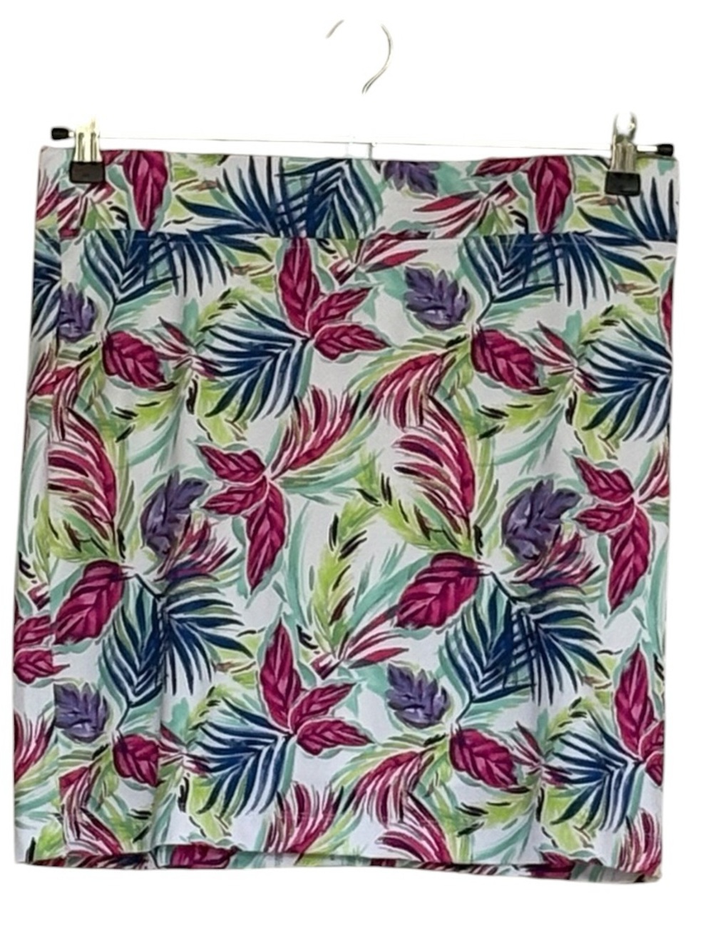Stella Parker Tropical Floral Print Lined Skirt Size M